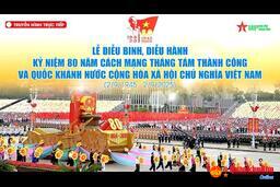 Trực tiếp: Lễ diễu binh, diễu hành Kỷ niệm 80 năm Cách mạng tháng Tám và Quốc khánh 2-9