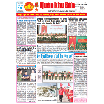 Báo Quân khu 4 số 1772 ra ngày 19-8-2019