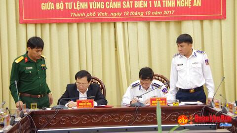 UBND tỉnh Nghệ An và Bộ Tư lệnh vùng Cảnh sát biển 1: Hiệp đồng huy động tàu thuyền dân sự bảo vệ biển, đảo Tổ quốc