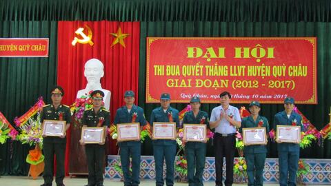 Lực lượng vũ trang huyện Quỳ Châu (Nghệ An): Đại hội Thi đua Quyết thắng giai đoạn 2012 - 2017