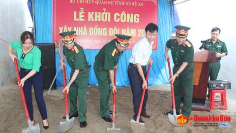 Bộ CHQS tỉnh Nghệ An: Khởi công xây dựng “Nhà đồng đội”