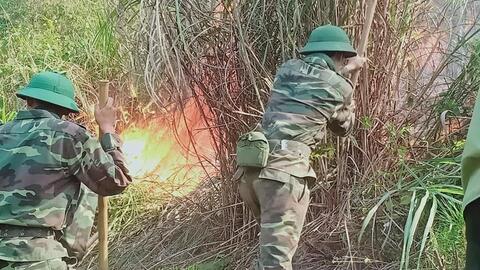 Lữ đoàn Thông tin 80 - Lữ đoàn Công binh 414: Huy động lực lượng chữa cháy rừng