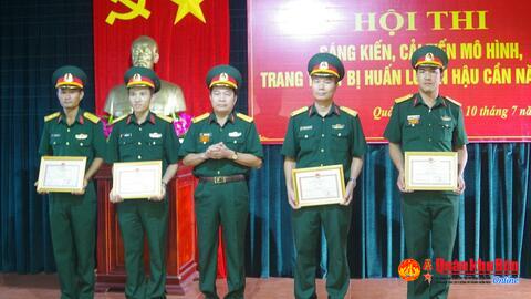 Bộ CHQS Quảng Bình: Tổng kết Hội thi sáng kiến, cải tiến mô hình, trang thiết bị huấn luyện hậu cần năm 2018.