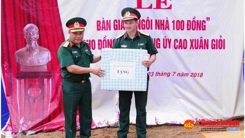Bộ Chỉ huy quân sự Quảng Bình: Bàn giao "Ngôi nhà 100 đồng"