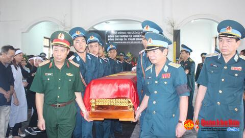 Lễ viếng và truy điệu 2 Liệt sỹ Phi công hy sinh tại Nghệ An.