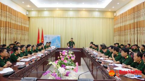 Bộ CHQS tỉnh Nghệ An triển khai nhiệm vụ phòng chống bão số 6