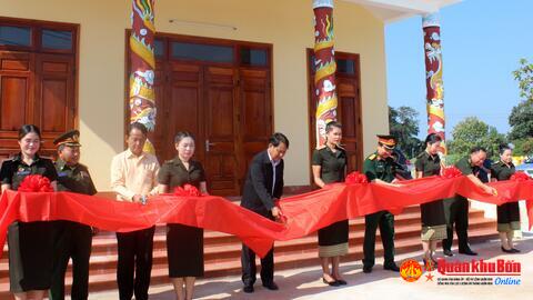 Bộ CHQS tỉnh Quảng Bình: Khánh thành Nhà bia tưởng niệm liệt sĩ tại tỉnh Khăm Muộn, Lào