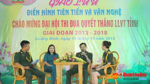 Bô CHQS tỉnh Quảng Bình: Giao lưu điển hình tiên tiến chào mừng Đại hội thi đua quyết thắng Lực lượng vũ trang tỉnh