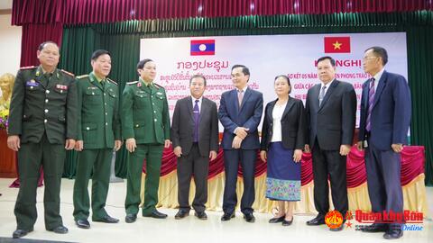 Sơ kết 5 năm kết nghĩa bản - bản 2 bên biên giới Việt Nam - Lào