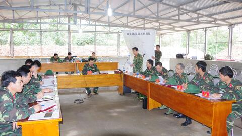 Bộ Chỉ huy Quân sự tỉnh Quảng Bình: Diễn tập Chỉ huy - Tham mưu 1 bên 2 cấp
