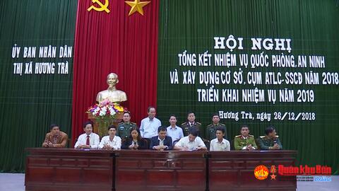 Thị xã Hương Trà (Thừa Thiên Huế): Hoàn thành tốt nhiệm vụ quốc phòng an ninh năm 2018