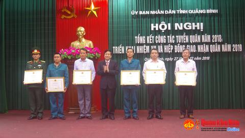 Tỉnh Quảng Bình: Hiệp đồng giao nhận quân năm 2019 với 10 đơn vị trong toàn quân