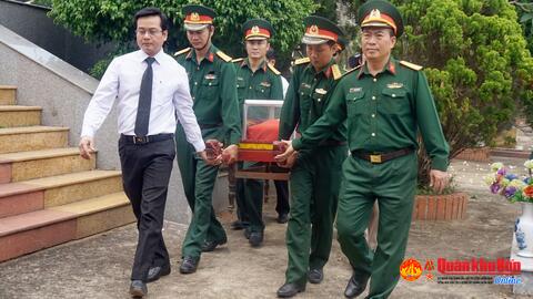 Huyện Gio Linh, tỉnh Quảng Trị: Truy điệu và an táng 5 hài cốt liệt sĩ