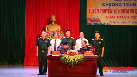 Đài Tiếng nói Việt Nam và Quân khu 4 ký kết chương trình phối hợp tuyên truyền nhiệm vụ Quân sự, Quốc phòng, giai đoạn 2019 – 2025.