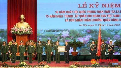 Quân ủy Trung ương - Bộ Quốc phòng: Kỷ niệm 30 năm Ngày hội Quốc phòng toàn dân, 75 năm Ngày thành lập Quân đội nhân dân Việt Nam và đón nhận Huân chương Quân công hạng Nhất