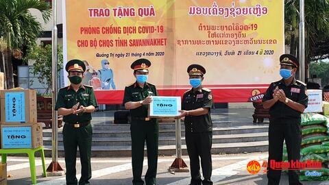Hỗ trợ các đơn vị, địa phương nước Bạn Lào phòng, chống dịch Covid-19