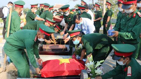 Tỉnh Thừa Thiên Huế tổ chức trọng thể Lễ Truy điệu và an táng hài cốt liệt sĩ