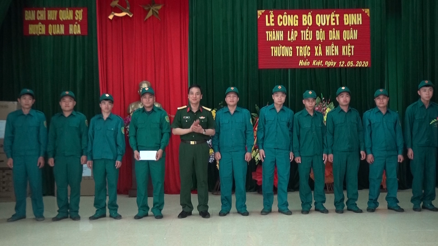 Thành lập Tiểu đội dân quân thường trực xã Hiền Kiệt, Quan Hóa, Thanh Hóa