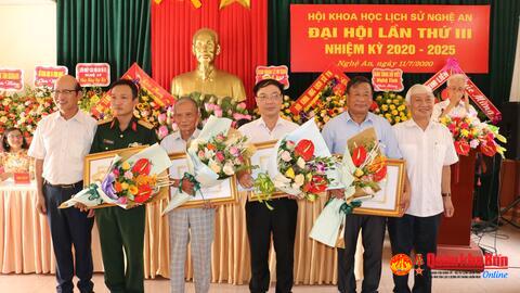 Hội khoa học Lịch sử tỉnh Nghệ An đại hội Khóa III, nhiệm  kỳ 2020 – 2025