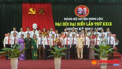 Đại hội đại biểu Đảng bộ huyện Nghi Lộc lần thứ XXIX thành công tốt đẹp