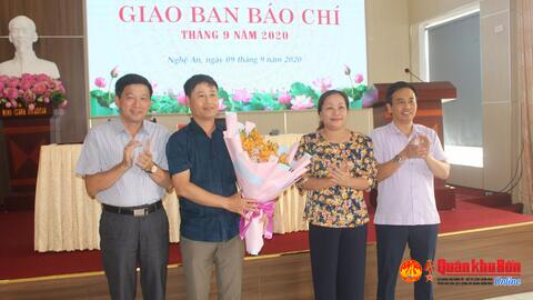 Tỉnh Nghệ An tổ chức giao ban báo chí tháng 9