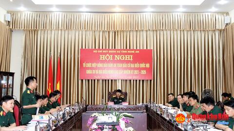 Lực lượng vũ trang tỉnh Nghệ An sẵn sàng các phương án bảo vệ bầu cử