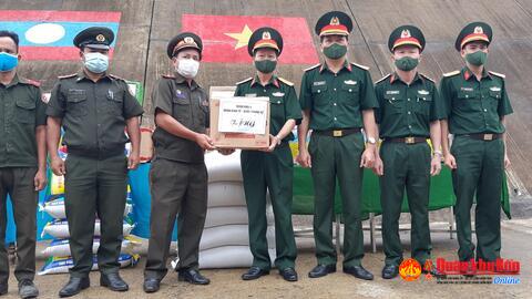 Đoàn Kinh tế - Quốc phòng 92: Phối hợp hỗ trợ các đơn vị Quân đội Lào phòng, chống dịch Covid-19