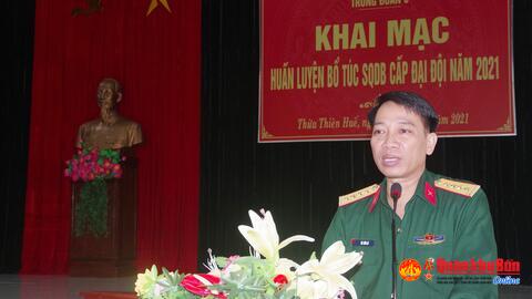 Bộ Chỉ huy Quân sự tỉnh Thừa Thiên Huế: Khai mạc huấn luyện bổ túc sĩ quan dự bị cấp đại đội