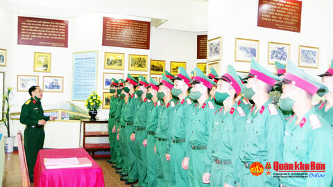 Trung đoàn 335 tổ chức tham quan, học tập truyền thống