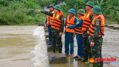 Ban Chỉ huy Quân sự huyện Thanh Chương (Nghệ An): Sẵn sàng ứng phó với mưa lũ