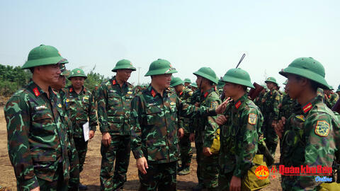 Sư đoàn 324 kiểm tra công tác chuẩn bị thực binh diễn tập khu vực phòng thủ tỉnh Thanh Hóa