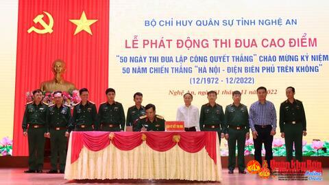 Phát động thi đua cao điểm kỷ niệm 50 năm Chiến thắng “Hà Nội - Điện Biên Phủ trên không”