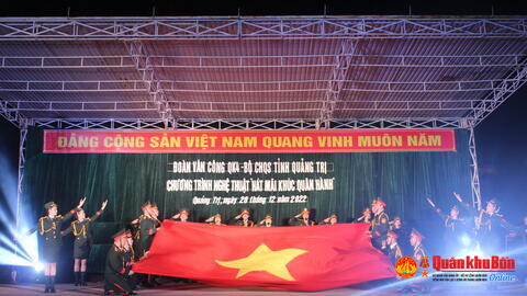 Bộ CHQS tỉnh Quảng Trị tổ chức Chương trình nghệ thuật "Hát mãi khúc quân hành"