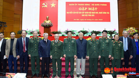 Quân ủy Trung ương, Bộ Quốc phòng gặp mặt đại biểu cán bộ cao cấp Quân đội nghỉ hưu, nghỉ công tác năm 2022 khu vực phía Bắc.