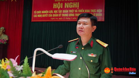 Đảng bộ Lữ đoàn 16 học tập, triển khai các nghị quyết của Quân ủy Trung ương