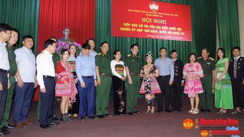 Đại tướng Lương Cường, Chủ nhiệm Tổng Cục Chính trị tiếp xúc cử tri  tại huyện Mường Lát, tỉnh Thanh Hoá