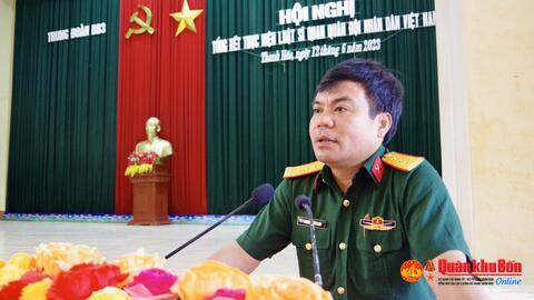 Trung đoàn 3 tổng kết thực hiện Luật Sĩ quan Quân đội Nhân dân Việt Nam