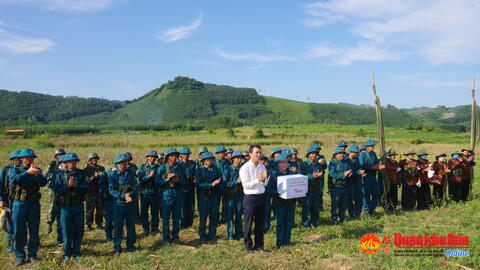 Huyện Tuyên Hóa diễn tập chiến đấu xã, thị trấn