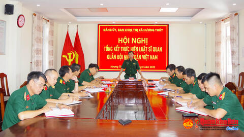 Các đơn vị tổng kết Luật Sĩ quan Quân đội Nhân dân Việt Nam