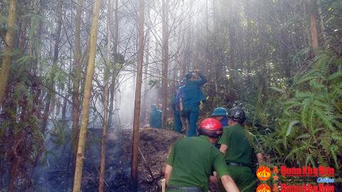 Kịp thời khống chế, dập tắt cháy rừng ở Hương Khê, Hà Tĩnh