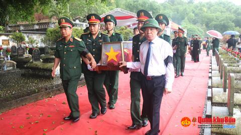 Tỉnh Thanh Hóa tổ chức Lễ truy điệu và an táng 15 hài cốt Liệt sĩ hy sinh tại Lào