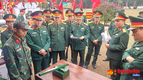 Lữ đoàn Pháo binh 16 (Quân khu 4): Chấm thi sáng kiến, cải tiến, mô hình, học cụ huấn luyện