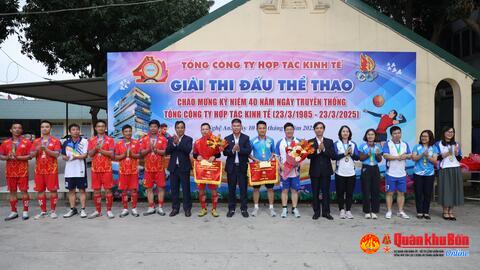 Tổng công ty Hợp tác kinh tế Quân khu tổ chức giải thể thao