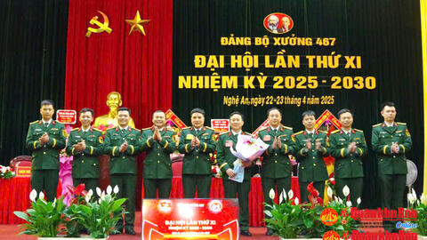 Đảng bộ Xưởng 467, Cục Hậu cần - Kỹ thuật Quân khu 4: Đại hội lần thứ XI thành công tốt đẹp