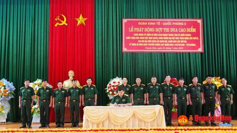 Đoàn Kinh tế - Quốc phòng 5 phát động đợt thi đua cao điểm