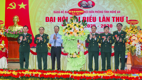 Ban Chỉ huy Bộ đội Biên phòng tỉnh Nghệ An tổ chức thành công Đại hội đại biểu Đảng bộ lần thứ I, nhiệm kỳ 2025–2030