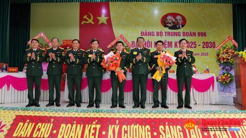 Đảng bộ Trung đoàn 996 – Bộ CHQS tỉnh Quảng Trị tổ chức thành công Đại hội nhiệm kỳ 2025-2030