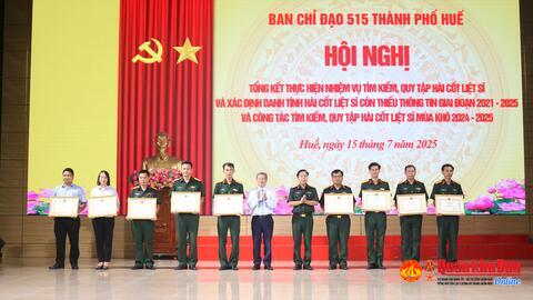 Thành phố Huế tổng kết công tác tìm kiếm, quy tập hài cốt liệt sĩ, mùa khô 2024 - 2025
