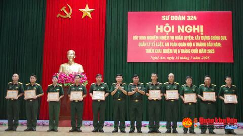 Sư đoàn 324: Rút kinh nghiệm huấn luyện; xây dựng chính quy, quản lý kỷ luật, an toàn Quân đội