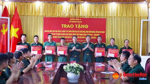 Lữ đoàn Pháo binh 16 trao quà tặng quân nhân có hoàn cảnh đặc biệt khó khăn